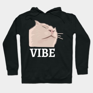 Vibing or vibe cat emote dank meme catjam Hoodie